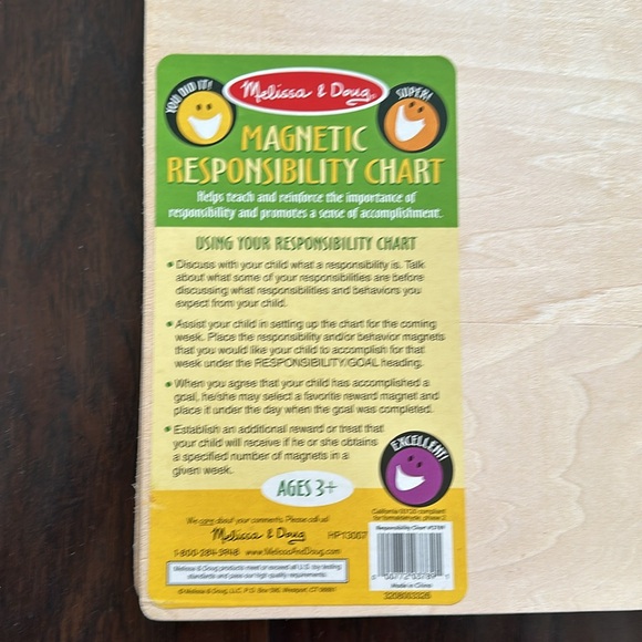 MELISSA & DOUG | Hanging Magnetic Responsibility Chart - Picture 12 of 12